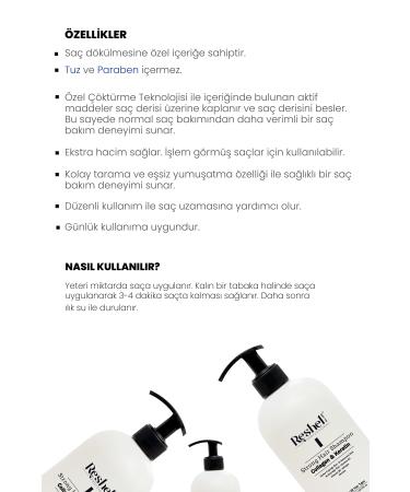 Reshell Hair Loss Care Shampoo Horsetail Extract Salt-Free Collagen and Keratin Additive 500 ml - Buy Online on GoSupps.com