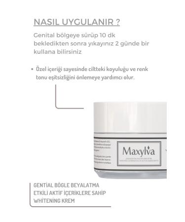 Maxylva Genital Area Whitening Cream 50 ml - Buy Online on GoSupps.com