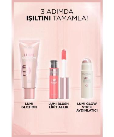 L'Oreal Paris Lumi Blush Liquid Blush - Glowy Gold Pink - Buy Online on GoSupps.com