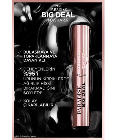 L'Oreal Paris Paradise Big Deal Mascara - Black 9.9 ml - Buy Online on GoSupps.com