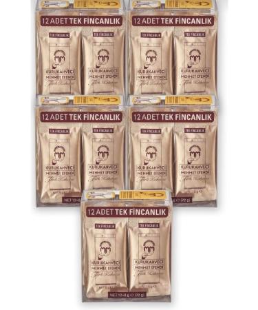 Mehmet Efendi Single Serving Turkish Coffee 12x6gr - 5 Pieces