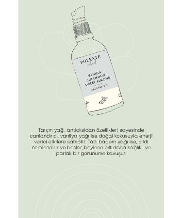 Polente Natural Cinnamon & Vanilla Energizing Massage Oil (100 ML) - Buy Online on GoSupps.com