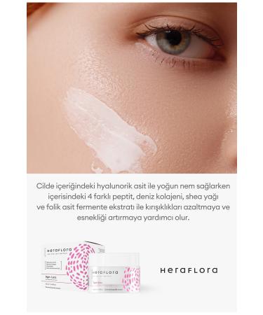 Heraflora Age Less Water Based Anti-Aging Hyaluronic Acid Collagen Folic Acid Care Cream 50 ml - Buy Online on GoSupps.com