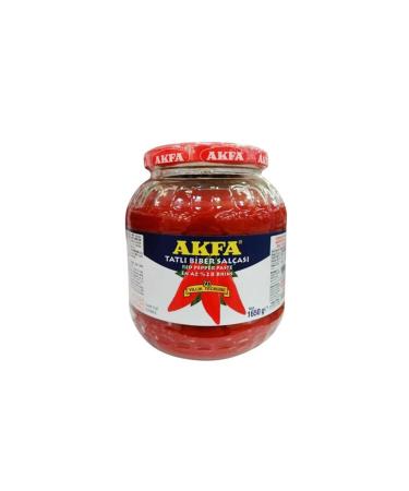 Akfa Pepper Paste Sweet 1650 Gr. Glass (2 PACK)