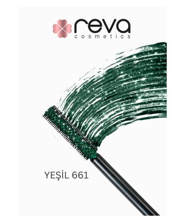 REVA Green Length & Definition Glitter Mascara-Green Lengthening & Defining Glitter Mascara 661 - Buy Online on GoSupps.com