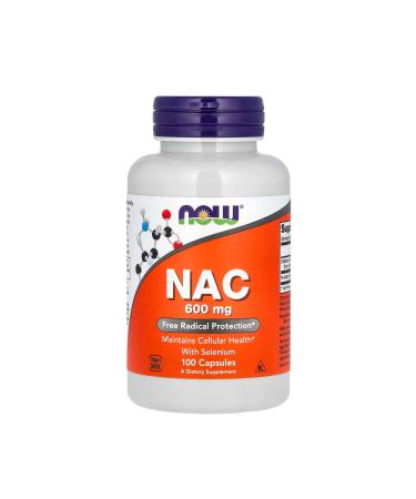 Now Foods NAC 600 mg 100 Veg Capsules