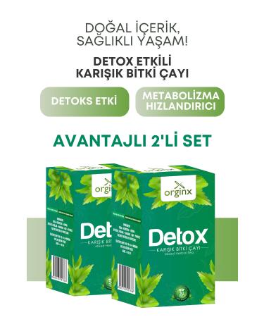 Orginx Weight Loss Helper Detox Quinoa Mixed Herbal Tea Form Tea - Set of 2