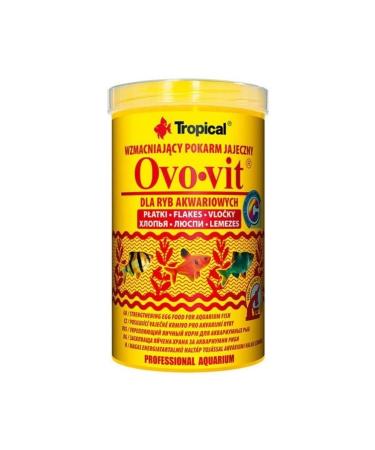 Tropical Ovo-vit Egg Additive Fortifying Flake Fish Food 1000 ml 200 gr