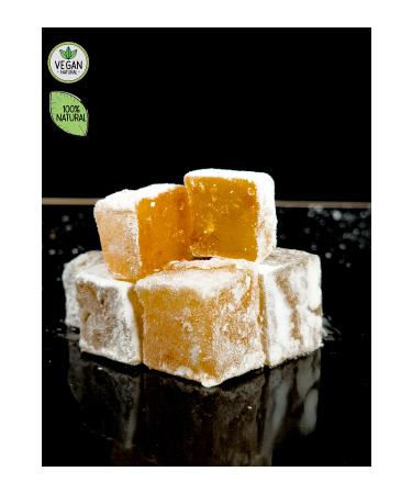 SAFRANTAT Rose Safranbolu Turkish Delight (NET 420 GR) Vegan Glucose-free 0 Natural Turkish Delight