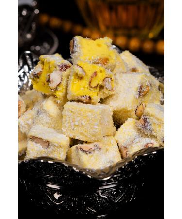 SAFRANTATE Famous Safranbolu Turkish Delight with Saffron (NET 818 GR GROSS 1 KG) Glucose-free Natural Turkish Delight - Buy Online on GoSupps.com