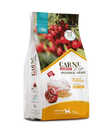 CARNI LIFE PETLOVEBUT K CRANBERRY ANCESTRAL GRAIN CHICKEN & POMEGRANATE 1.5KG ADULT CAT FOOD