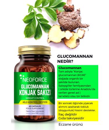 NeoForce Glucomannan Konjac Gum 60 Capsules - Weight Control Support - Buy Online on GoSupps.com