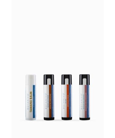 Botanivo Full Stick Set | Multi-Purpose Tamanu Eyebrow Lip Nail | Organic Content | 4x5 ml Stick