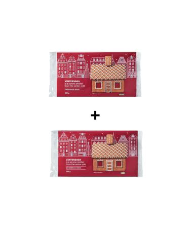 IKEA VINTERSAGA 2 pieces gingerbread house shaped Christmas cookies gingerbread house