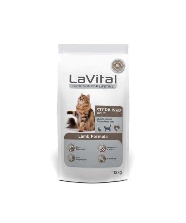 La Vital Lavital Sterilised Lamb Meat Sterilised Cat Food 12 Kg