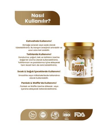 zadelife Happy Milk Milk Jam Paste 240 gr - Buy Online on GoSupps.com