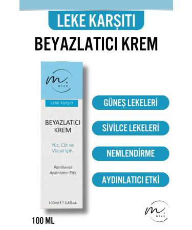 miar Skin Blemishes Whitening Cream Helps to Remove Blemishes Whitening 100 ml