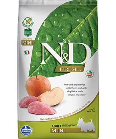 N & D ND Prime Grain-Free Wild Boar and Apple Small Breed Adult Dog Food 2.5 kg