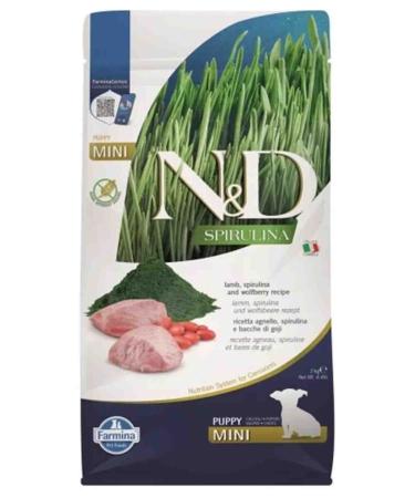 N & D Spirulina Lamb Small Breed Grain Free Puppy Food 2kg