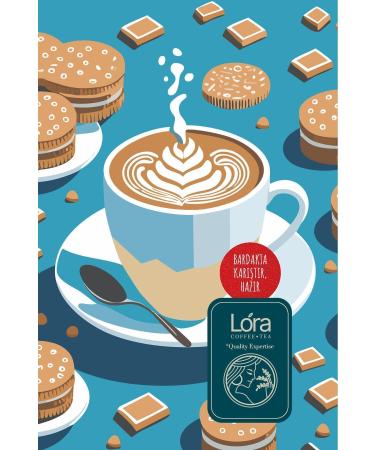kahvelora 300g Caffe Latte Biscuit Petit Beurre - Delicious Drink - Ready Cafe Latte Coffee - Just Mix - Buy Online on GoSupps.com