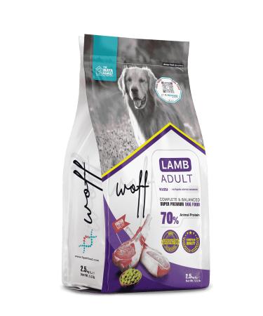 WOFF PETLOVEBUT K LAMB ADULT 2.5KG LOW GRAIN PREMIUM DOG FOOD FOR ALL BREEDS