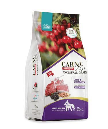 CARNI LIFE PETLOVEBUT K CRANBERRY ANCESTRAL GRAIN DOG LAMB & BLACKBERRY 2.5KG ADULT MEDIUM & MAXI