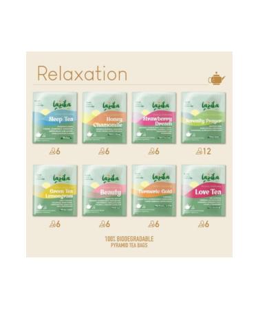 LAZIKA Relaxation Focused Herbal Tea Set - Buy Online on GoSupps.com