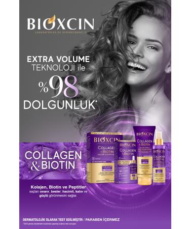Bioxcin Collagen & Biotin Extra Volume Liquid Conditioner 150 ml - Collagen Biotin Fine and Sparse Hair - Buy Online on GoSupps.com