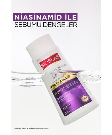 Bioblas Procyanidin Purifying Shampoo for Oily Hair 360 Ml - Against Hair Loss & Oiliness - Buy Online on GoSupps.com