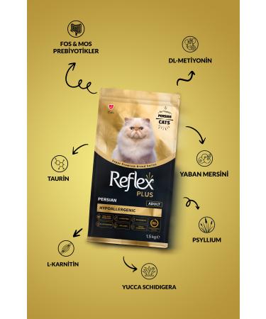 Reflex plus persian adult cat food 1.5 kg - Buy Online on GoSupps.com
