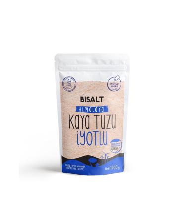 Bisalt Himalayan Rock Salt Fine Iodized 1500 G (Economic Size)