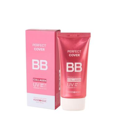 FOODAHOLIC Perfect Cover Bb Cream Spf41 Pa Collagen And Snail Mucin Korean Bb Cream Uva/uvb Protection 50ml