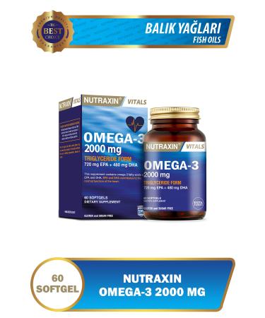 Nutraxin Omega3 2000mg 60 Tablets