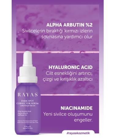 RAYAS Anti-Spot and Skin Tone Equalizing Skin Serum Glutathione & Niacinamide Effective 30 Ml - Buy Online on GoSupps.com