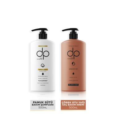 dp Daily Perfection Shampoo Cotton Milk 500 ml & Hair Conditioner Black Cumin Oil 500 ml