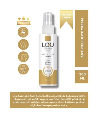 Lou Cosmetics Anti-Cellulite and Anti-Stretch Regional Slimming and Firming Cream 200ml