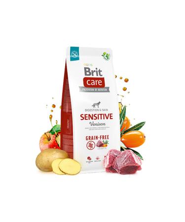 Brit Care Sensitive Digestion Skin Deer Grain Free Adult Dog Food 12 Kg - Buy Online on GoSupps.com