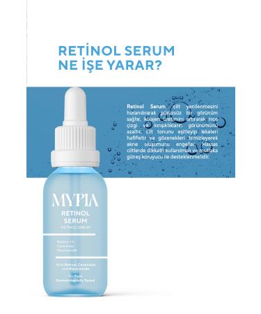 Mypia Cosmetics Anti-Wrinkle and Anti-Aging Repairing & Brightening Retinol Serum (1% Retinol & Ceramides) 30ML - Buy Online on GoSupps.com