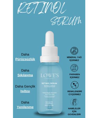 Cosmetics Lowe's Retinol Serum For Smooth And Youthful Skin - Buy Online on GoSupps.com