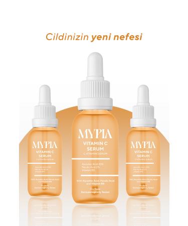 Mypia Cosmetics Vitamin C Serum Anti-Spot Brightening Glutathione Effect Ascorbic Acid Ferulic Acid 2% 30 ML - Buy Online on GoSupps.com