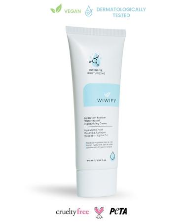 WIWIFY Water Based Intensive Moisturizing Face Cream 100 ml All Skin Types 24 Hour Effective - Buy Online on GoSupps.com