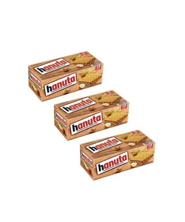 Hanuta Wafer Thin Hazelnut Slices 220 gr 3 Pieces - Buy Online on GoSupps.com