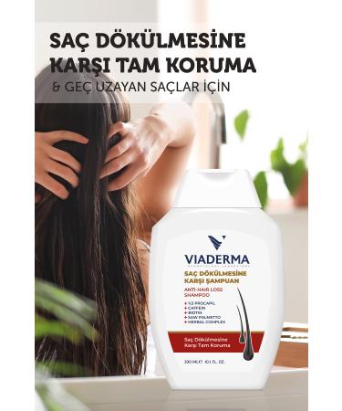 Viaderma Anti Hair Loss Shampoo 300 ml Repair Nourishing Sulfate Free & Daily Use