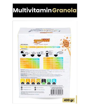 Good Food Pineapple & Chocolate Granola High Fiber Vitamin & Minerals 200 G - Buy Online on GoSupps.com