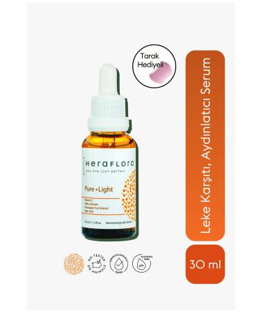 Heraflora Pure Light Brightening Anti-Spot Serum 30 ml Vitamin C Arbutin Pineapple Extract Kojic Acid
