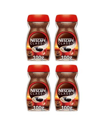 Nescafe Classic Coffee Glass 100 Gr X 4 Pieces
