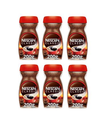 Nescafe Classic Coffee Glass 200 Gr X 6 Pieces