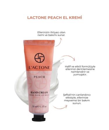 L'ACTONE Peach & White Flower & Cherry Hand Cream Set of 3 30 ml / Hand Cream - Buy Online on GoSupps.com