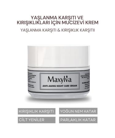 Maxylva Anti-Aging and Anti-Wrinkle Plumping Collagen Night Cream 50ml. - Buy Online on GoSupps.com
