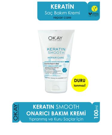 OKAYPROFESSIONNEL Keratin Smooth Repairing Hair Care Cream 100 ml